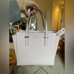 Kate Spade pale pink cedar street Hayden satchel crossbody